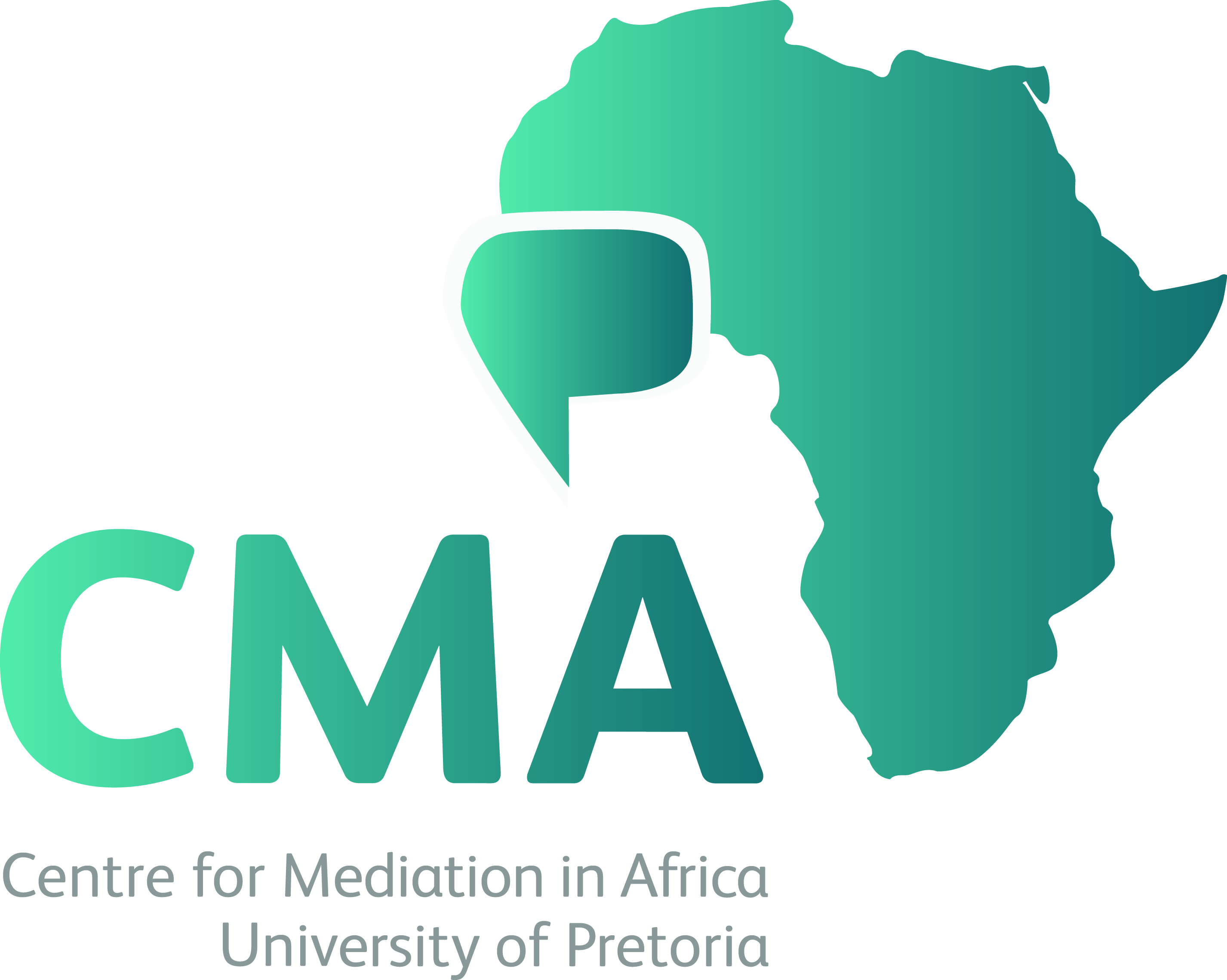 Logo of CMA Centre for Mediation in Africa - University of Pretoria linking to their website